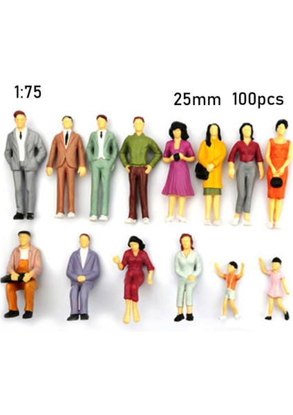 10/50/100 Adet 1:50/75/100/150/200 Ölçekli Model Beyaz Minyatür Figürler Mimari Modeller Insan Ölçekli Model Abs Plastik Halklar (Yurt Dışından)