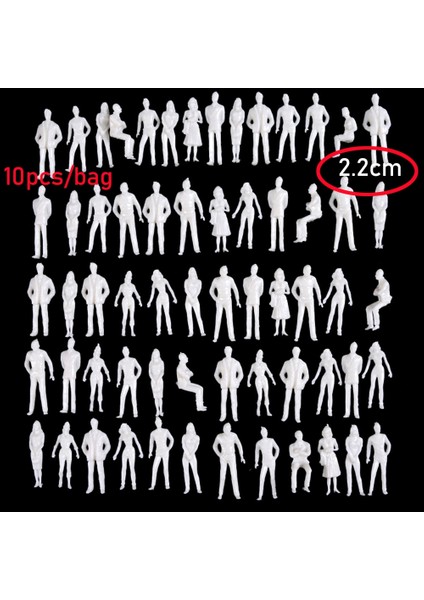 10/50/100 Adet 1:50/75/100/150/200 Ölçekli Model Beyaz Minyatür Figürler Mimari Modeller Insan Ölçekli Model Abs Plastik Halklar (Yurt Dışından) indirimleri