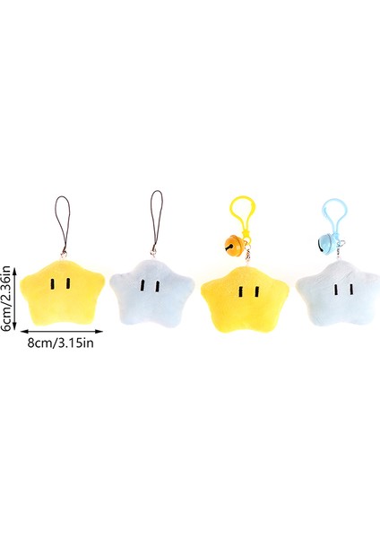 Kawaii Karikatür Peluş Yıldız Bebek Anahtarlık Kızlar Için Sevimli Yıldız Çan Anahtarlık Çanta Kolye Sırt Çantası Dekorasyon Aksesuarları (Yurt Dışından) fırsatları