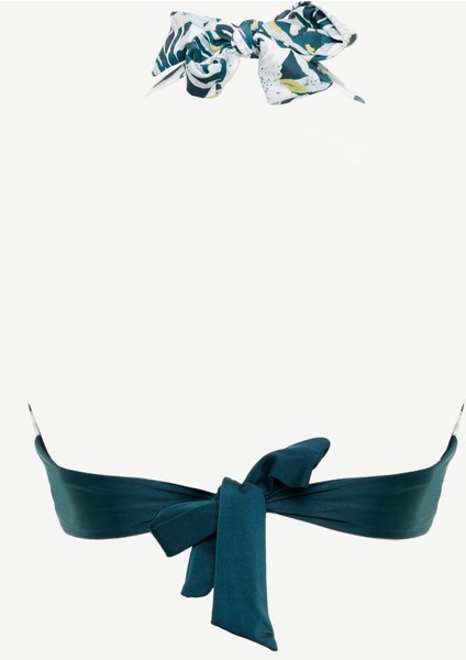 Bağlama Detaylı Kruvaze Bikini Üst