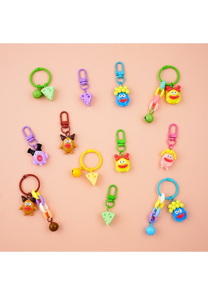 Sevimli Ağız Kek Peynir Bebek Anahtarlık Karikatür Anahtarlık Araba Kitap Çanta Kolye Dıy Dekorasyon Takı Çocuklar Hediyeler Yeni Yıl 2024 (Yurt Dışından)