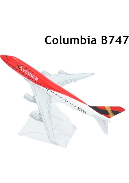 Columbia Avianca Havayolları B747 Uçak Alaşımlı Döküm Modeli 15 cm Dünya Havacılık Tahsil Hatıra Süsleme Minyatür (Yurt Dışından) fiyatları