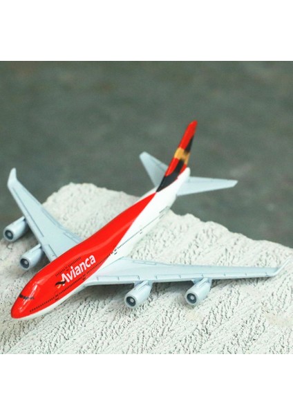 Columbia Avianca Havayolları B747 Uçak Alaşımlı Döküm Modeli 15 cm Dünya Havacılık Tahsil Hatıra Süsleme Minyatür (Yurt Dışından) modelleri