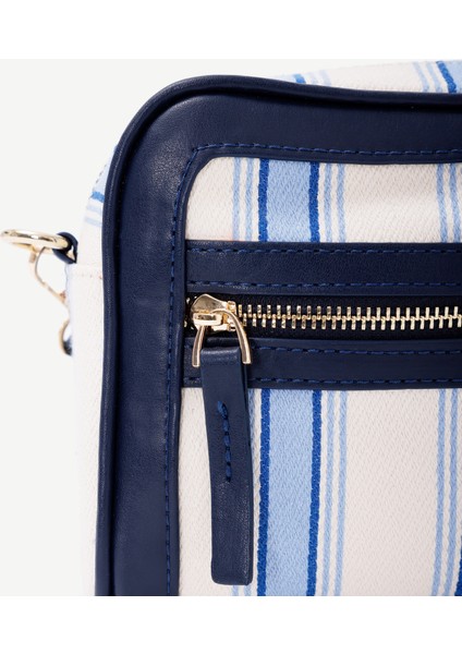 Cep Detaylı Canvas Çapraz Çanta