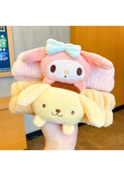 Moda Kawaii Cinnamoroll My Melody Kuromi Peluş Yay Kafa Bandı Sanrio Anime Sevimli Makyaj Yıkama Saç Halkası Saç Aksesuarları Hediyeler (Yurt Dışından) fiyatları