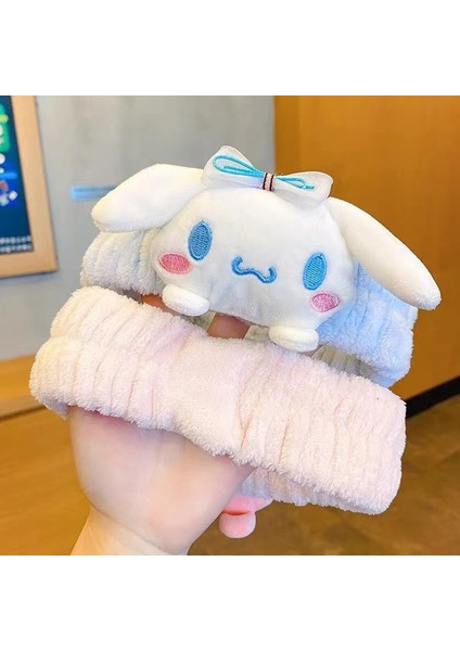 Moda Kawaii Cinnamoroll My Melody Kuromi Peluş Yay Kafa Bandı Sanrio Anime Sevimli Makyaj Yıkama Saç Halkası Saç Aksesuarları Hediyeler (Yurt Dışından) modelleri
