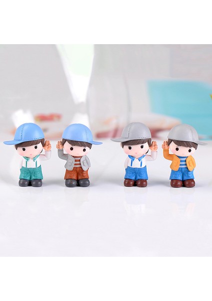 Dıy Mini Şapka Çiftler Bebek Peri Bahçe Minyatürleri Dekor Dollhouse Aksiyon Figürleri Heykelcik Mikro Manzara (Yurt Dışından)