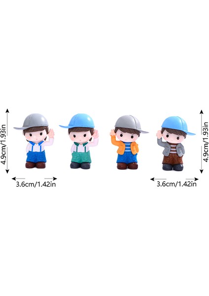 Dıy Mini Şapka Çiftler Bebek Peri Bahçe Minyatürleri Dekor Dollhouse Aksiyon Figürleri Heykelcik Mikro Manzara (Yurt Dışından) indirimleri