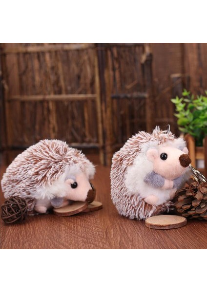 Sevimli Peluş Ponpon Kirpi Hayvan Çanta Anahtarlığı 10 cm Cep Telefon Ahizesi Anahtarlık (Yurt Dışından) fırsatları