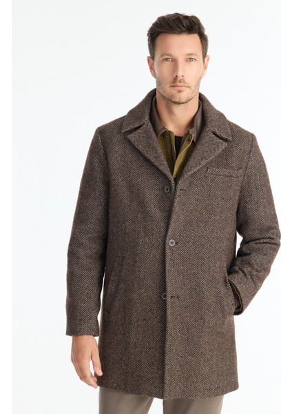 Regular Ceket Yaka Uzun Kol Palto