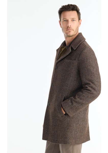 Regular Ceket Yaka Uzun Kol Palto