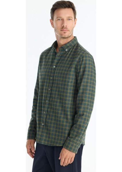 Regular Gömlek Yaka Uzun Kol Gömlek