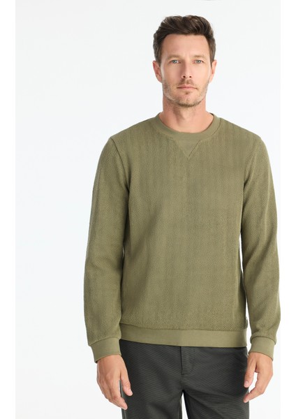 Regular Bisiklet Yaka Uzun Kol Sweatshirt