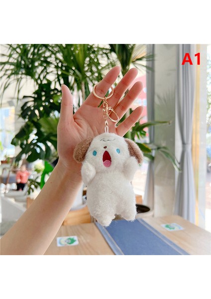 Sevimli Karikatür Köpek Anahtarlık Moda Çanta Dolması Bebek Kolye Çocuk Hediye Yaratıcı Anahtarlık Toka (Yurt Dışından)