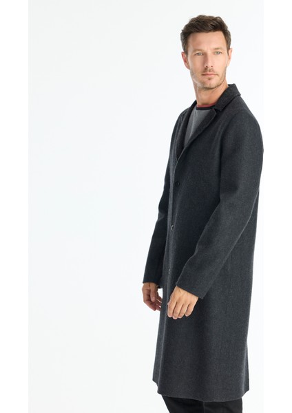 Regular Ceket Yaka Uzun Kol Palto