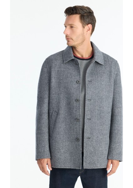 Regular Gömlek Yaka Uzun Kol Palto