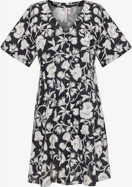 Pensli Kısa Kollu Mini Elbise