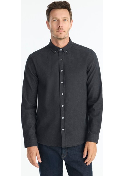Regular Gömlek Yaka Uzun Kol Gömlek