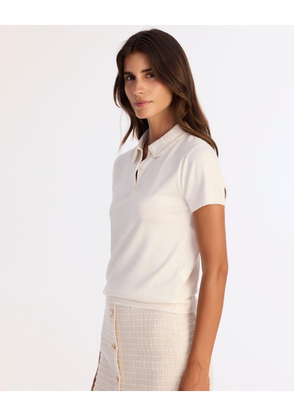 Regular Polo Yaka Kısa Kol Kazak