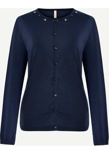 Regular Bisiklet Yaka Uzun Kol Hırka