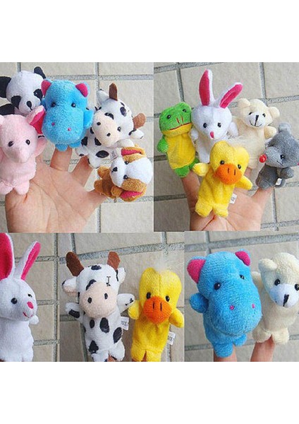 Pinshang 10 Adet Karikatür Parmak Kuklası Peluş Bebek Ebeveyn-Çocuk Interaktif Yumuşak Dolması (Yurt Dışından) fiyatları