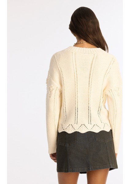 Regular Yarım Balıkçı Yaka Uzun Kol Kazak