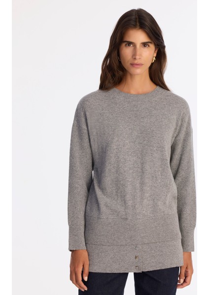 Regular Bisiklet Yaka Uzun Kol Kazak