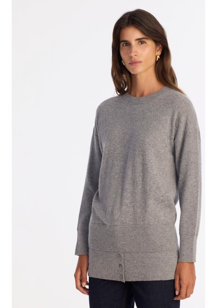 Regular Bisiklet Yaka Uzun Kol Kazak