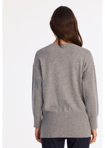 Regular Bisiklet Yaka Uzun Kol Kazak