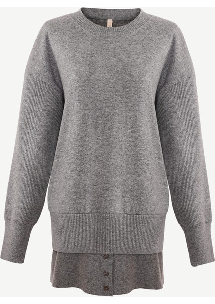 Regular Bisiklet Yaka Uzun Kol Kazak