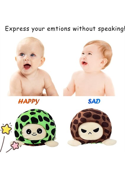 Pinshang 4 Inç Geri Dönüşümlü Karikatür Hayvan Peluş Çift Taraflı Çevirme Yumuşak Dolması Kaplumbağa Aslan Peluş Bebek Hediyeler Için Ev Dekor (Yurt Dışından) indirimleri