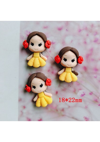 [yeni Ürün] 20 Adet/grup Dıy Reçine Karikatür Prenses Sevimli Reçine Kız Reçine Aksesuarları Çocuklar Için Saç Tokası Kapağı (Yurt Dışından) fiyatları