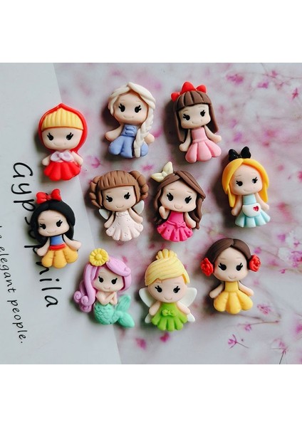 [yeni Ürün] 20 Adet/grup Dıy Reçine Karikatür Prenses Sevimli Reçine Kız Reçine Aksesuarları Çocuklar Için Saç Tokası Kapağı (Yurt Dışından) fırsatları