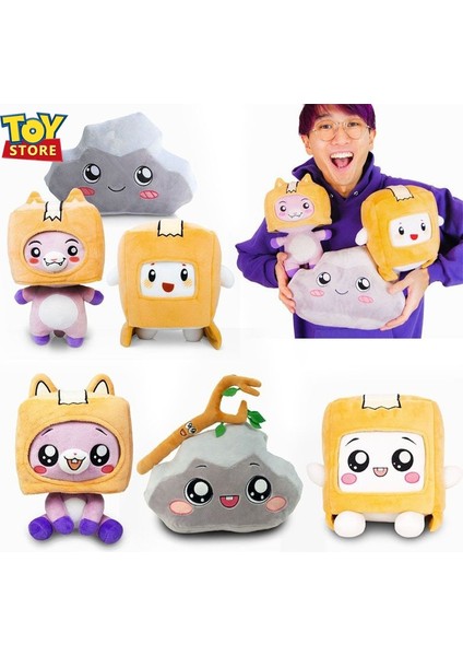 Adet Lankybox Boxy Foxy Rocky Peluş Peluş Bebek Doldurulmuş Oyuncaklar Erkek Kız Çocuklar Için Doğum Günü Hediyesi (Yurt Dışından)
