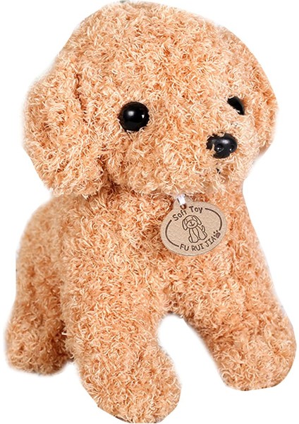 Gerçekçi Kıvırcık Peluş Köpek Yavrusu Dolması Bebek Ev Kanepe Araba Dekor Kız Hediye (Yurt Dışından)