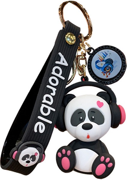 Karikatür Anahtarlık Solmayan Renk Metal Toka Güzel Panda Fil Anahtar Yüzükler Çanta Kolye (Yurt Dışından) indirimleri