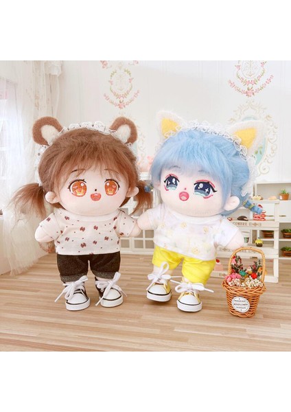 Bebek Pantolon Yumuşak Sevimli Pamuk Doldurulmuş Bebekler T-Shirt Pantolon Elbise Seti (Yurt Dışından) fırsatları