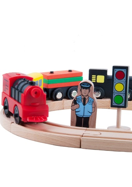 Marka ve Ana Marka Raylı Demiryoluna Uyumlu Manyetik Elektrikli Lokomotif Tren Ahşap Ray Aksesuarları Kombinasyonu (Yurt Dışından) fırsatları