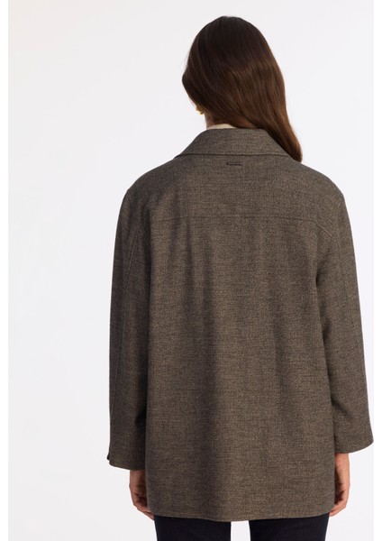 Boyfriend Ceket Yaka Uzun Kol Ceket