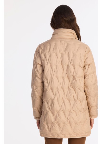 Regular Dik Yaka Uzun Kol Pardösü