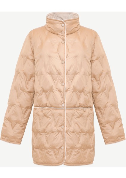 Regular Dik Yaka Uzun Kol Pardösü