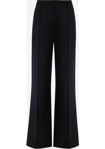 Nervürlü Düz Kalıp Pantolon