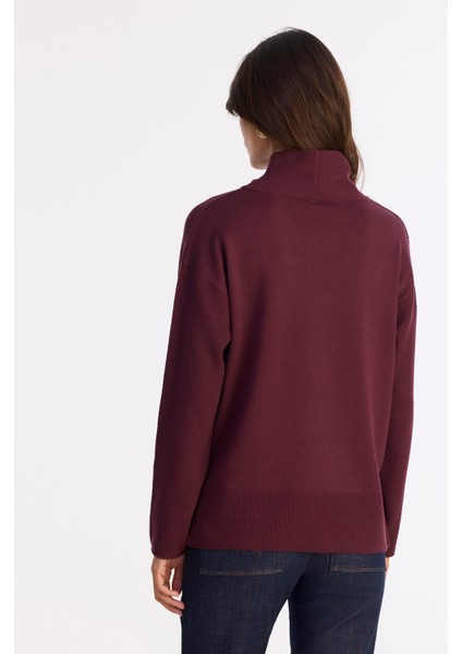 Geniş Balıkçı Yaka Uzun Kol Kazak