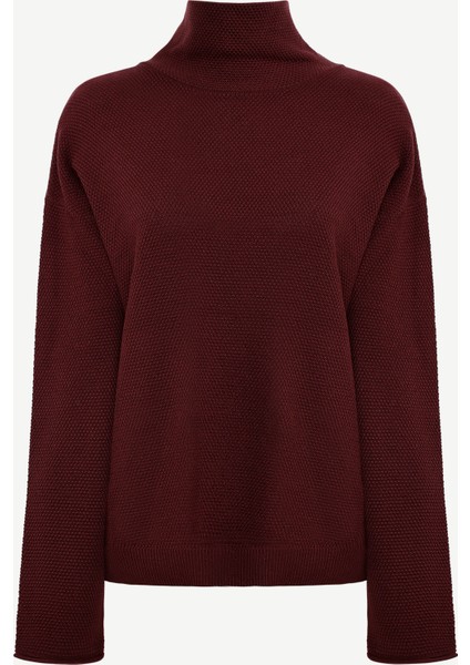 Geniş Balıkçı Yaka Uzun Kol Kazak