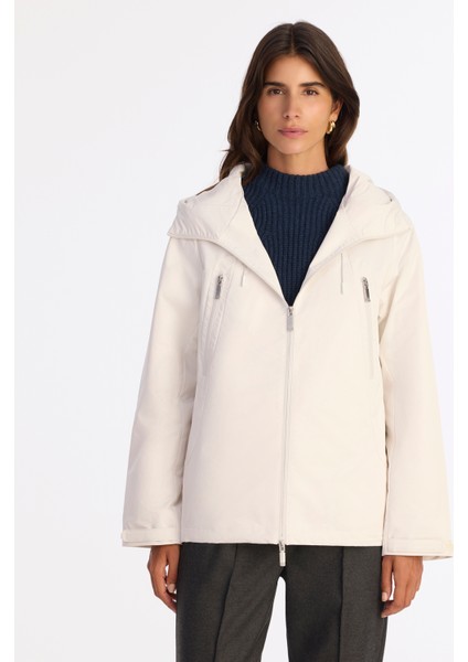 Regular Kapüşonlu Yaka Uzun Kol Yağmurluk