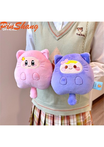 Pinshang Sevimli Kedi Peluş Bebek Yumuşak Dolması Çizgi Film Bebeği Kolye Çanta Anahtarlık Aksesuarları (Yurt Dışından)