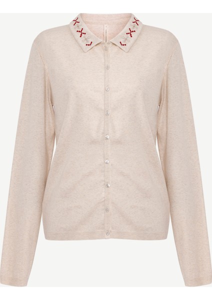 Regular Gömlek Yaka Uzun Kol Hırka