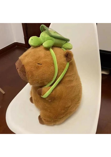 Beehoney Capybara Kemirgen Peluş Oyuncak Geri Kaplumbağa Sevimli Karikatür Hayvan Hydrochoerus Peluş Bebek Yumuşak Oyuncak Noel Hediyesi Oyuncaklar (Yurt Dışından) fırsatları