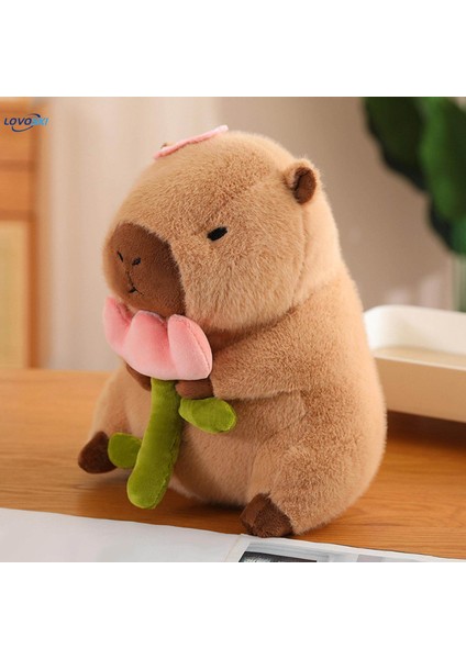 Kapibara Peluş Bebek Oturma Odası Dekorasyonu Kız Gençler Çocuk Çiçek 30 cm (Yurt Dışından)