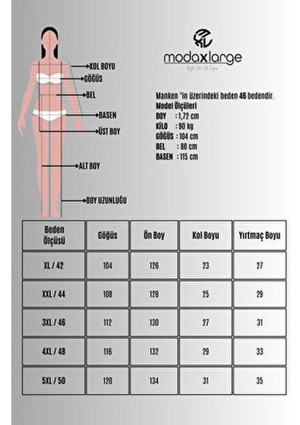 Kadın Büyük Beden Kısa Kollu Bel Bağlama Detaylı Elbise Şık ve Rahat 5303-25